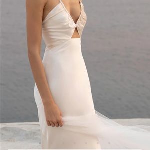 Shona Joy champagne gown size 2